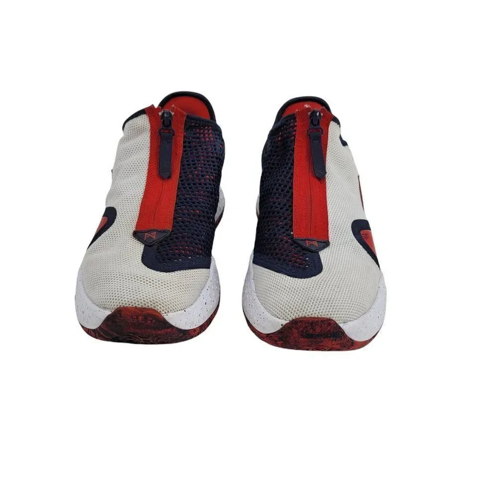 Mens Nike PG 4 USA Colorway Low Top Hidden Laces Basketball Sneakers‎ Sz 10.5